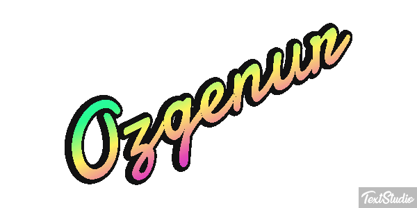 Özgenur Efecto de texto