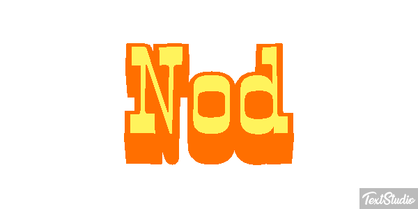 Nod Effetto testo