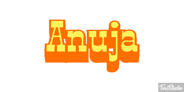 Anuja Text effect