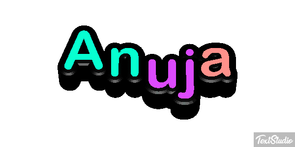 Anuja Text effect