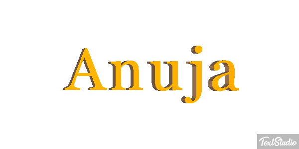 Anuja Text effect