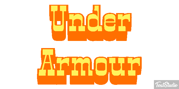 Under Armour Text effect