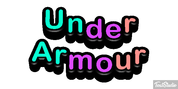 Under Armour Text effect
