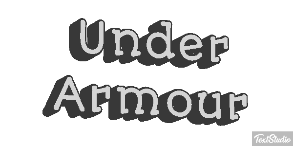 Under Armour Text effect
