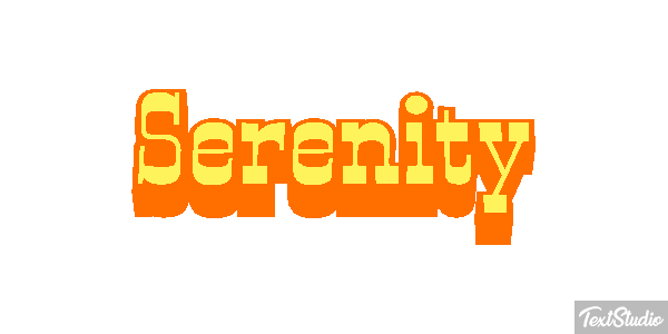 Serenity Efekt tekstowy