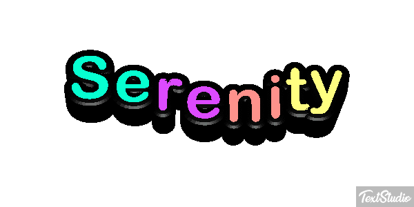 Serenity Efekt tekstowy