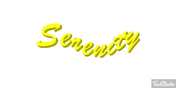 Serenity Efekt tekstowy