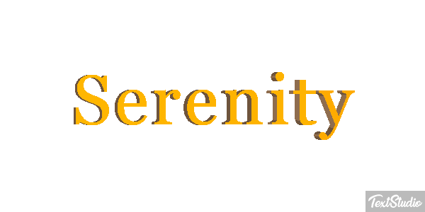 Serenity Efekt tekstowy