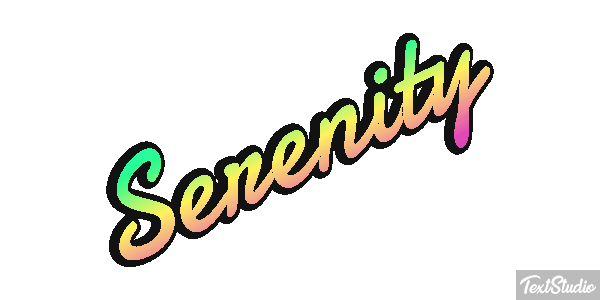 Serenity Efekt tekstowy