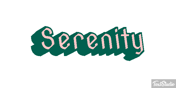 Serenity Efekt tekstowy
