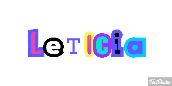 Letícia Tekst effect
