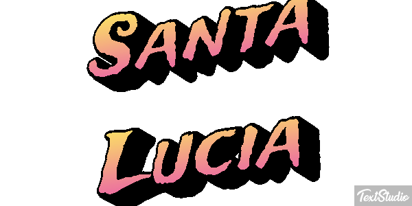 Santa Lucía Effetto testo