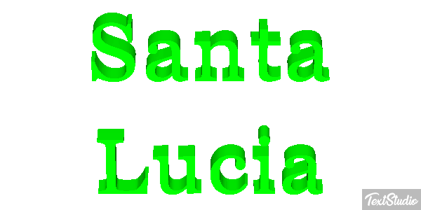 Santa Lucía Effetto testo