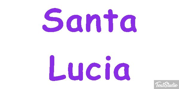 Santa Lucía Effetto testo