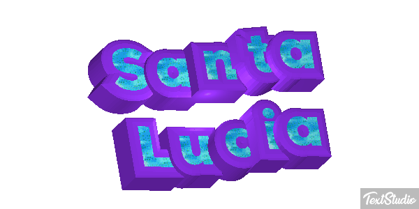 Santa Lucía Effetto testo