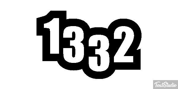 1332 Text effect