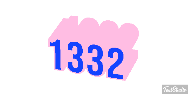 1332 Text effect