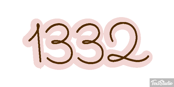 1332 Text effect