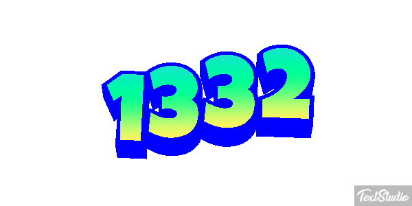 1332 Text effect