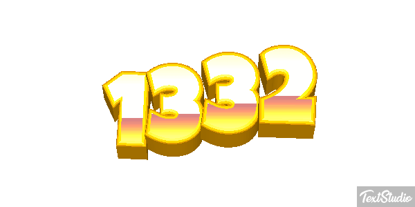 1332 Text effect