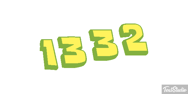 1332 Text effect