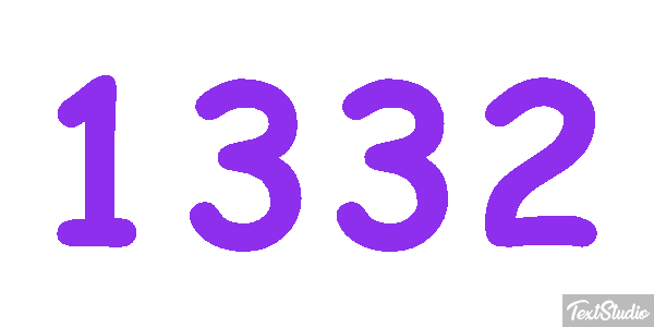 1332 Text effect
