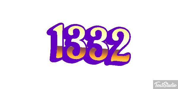 1332 Text effect