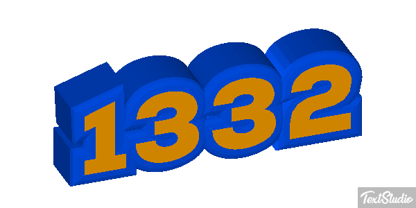 1332 Text effect
