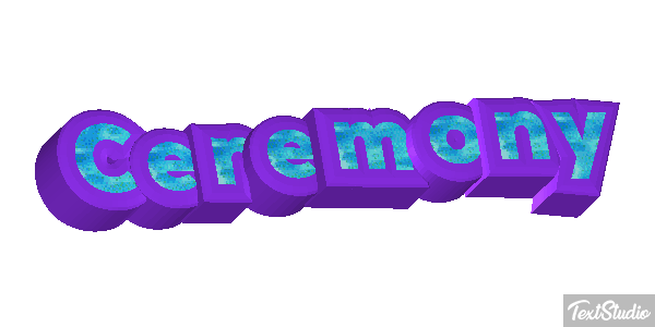 Ceremony Text effect