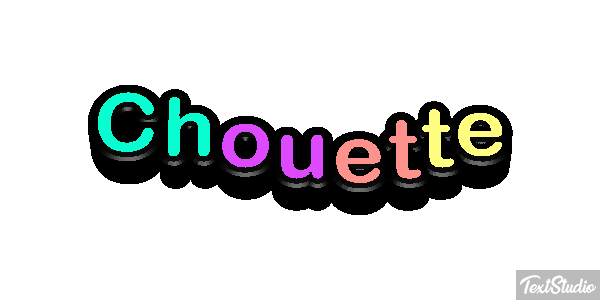 Chouette Efeito do texto