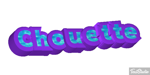 Chouette Efeito do texto