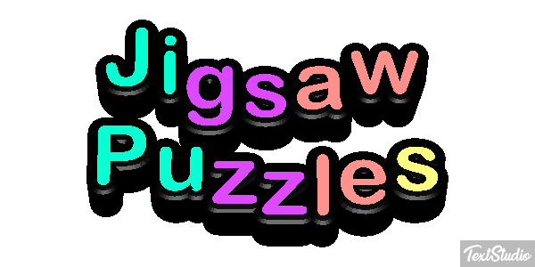 Jigsaw Puzzles テキスト効果