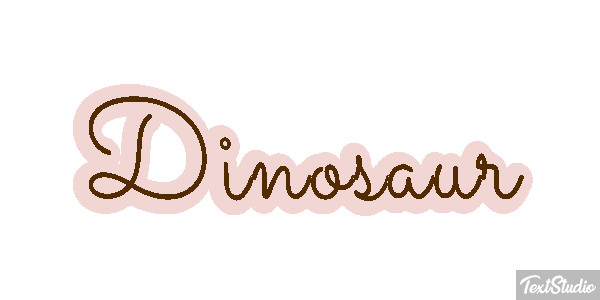 Dinosaur Text effect