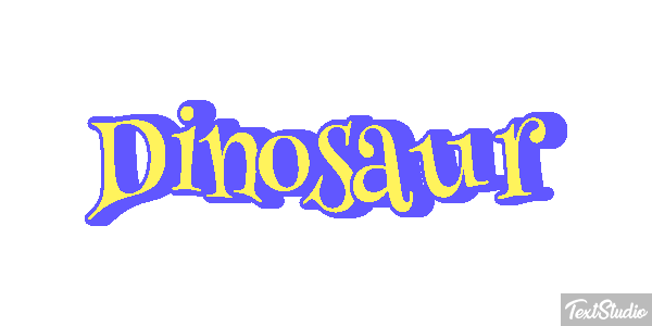 Dinosaur Text effect
