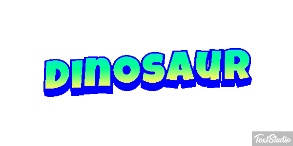 Dinosaur Text effect