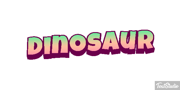 Dinosaur Text effect