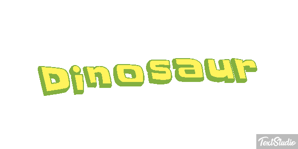 Dinosaur Text effect