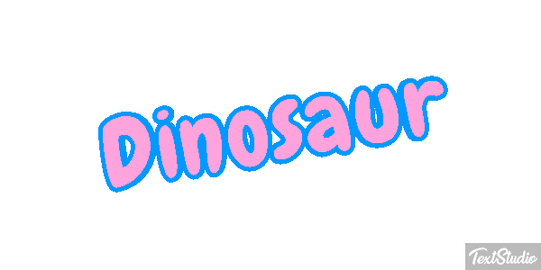 Dinosaur Text effect