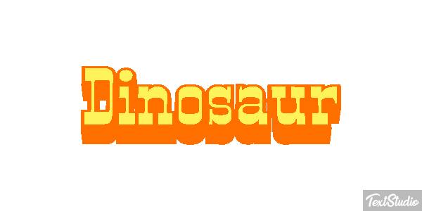Dinosaur Text effect