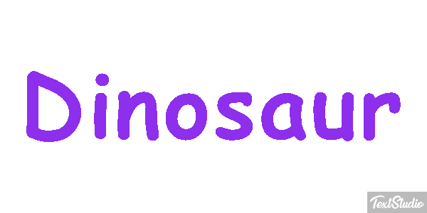 Dinosaur Text effect