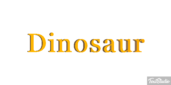 Dinosaur Text effect
