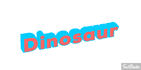 Dinosaur Text effect
