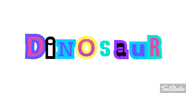 Dinosaur Text effect