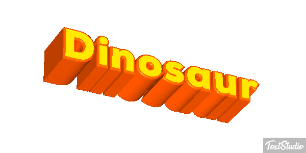 Dinosaur Text effect