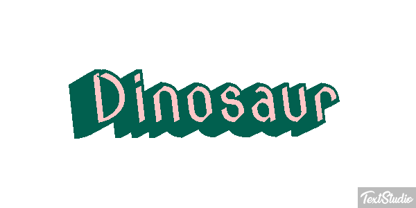 Dinosaur Text effect