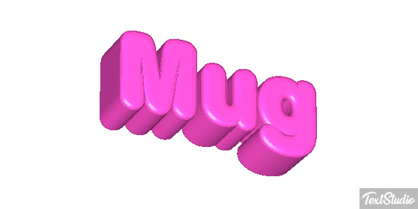 Mug Efecto de texto