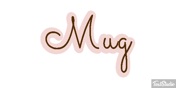 Mug Efecto de texto