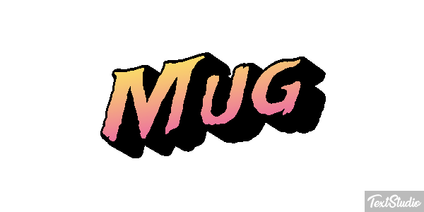 Mug Efecto de texto