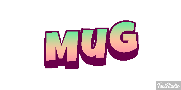 Mug Efecto de texto