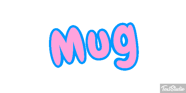 Mug Efecto de texto